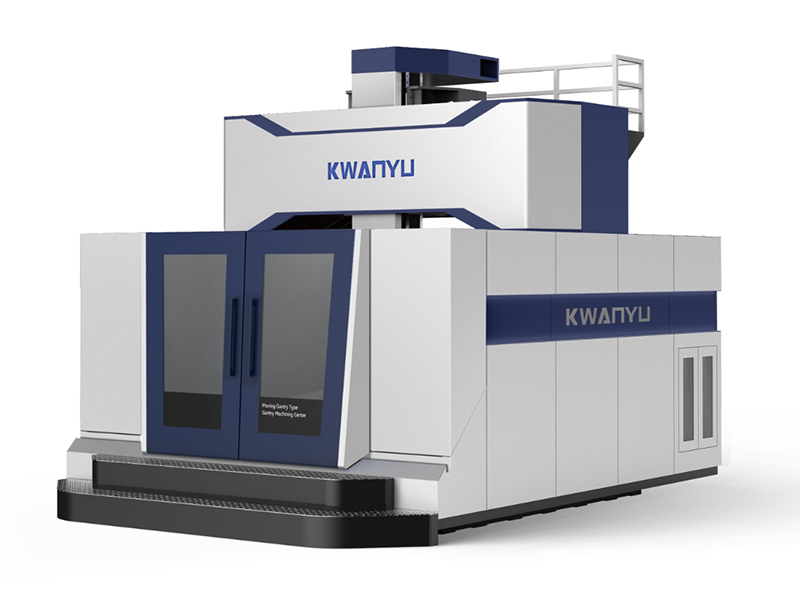 天车式龙门五轴加工中...