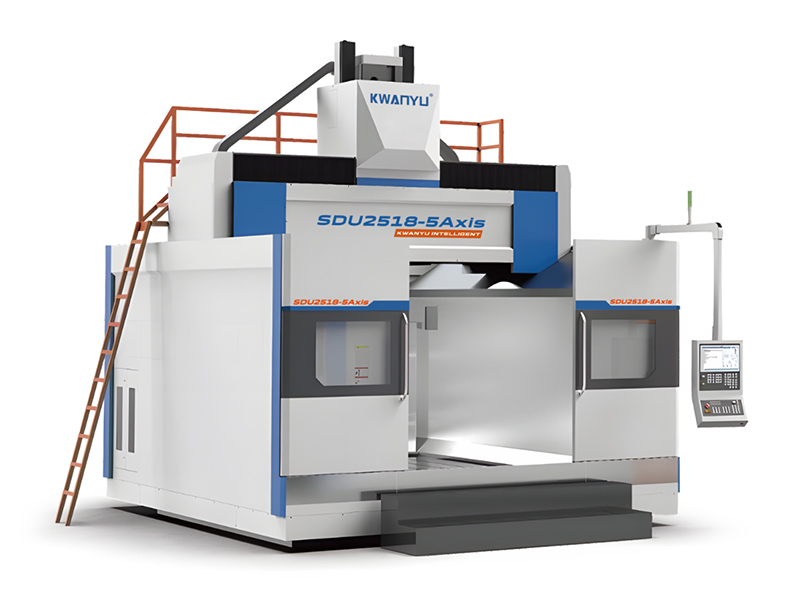 天车式龙门五轴加工中...